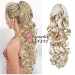 Extensie de par coada ondulata cu cleste 60 cm Blond Ash Cod 7151A-8885